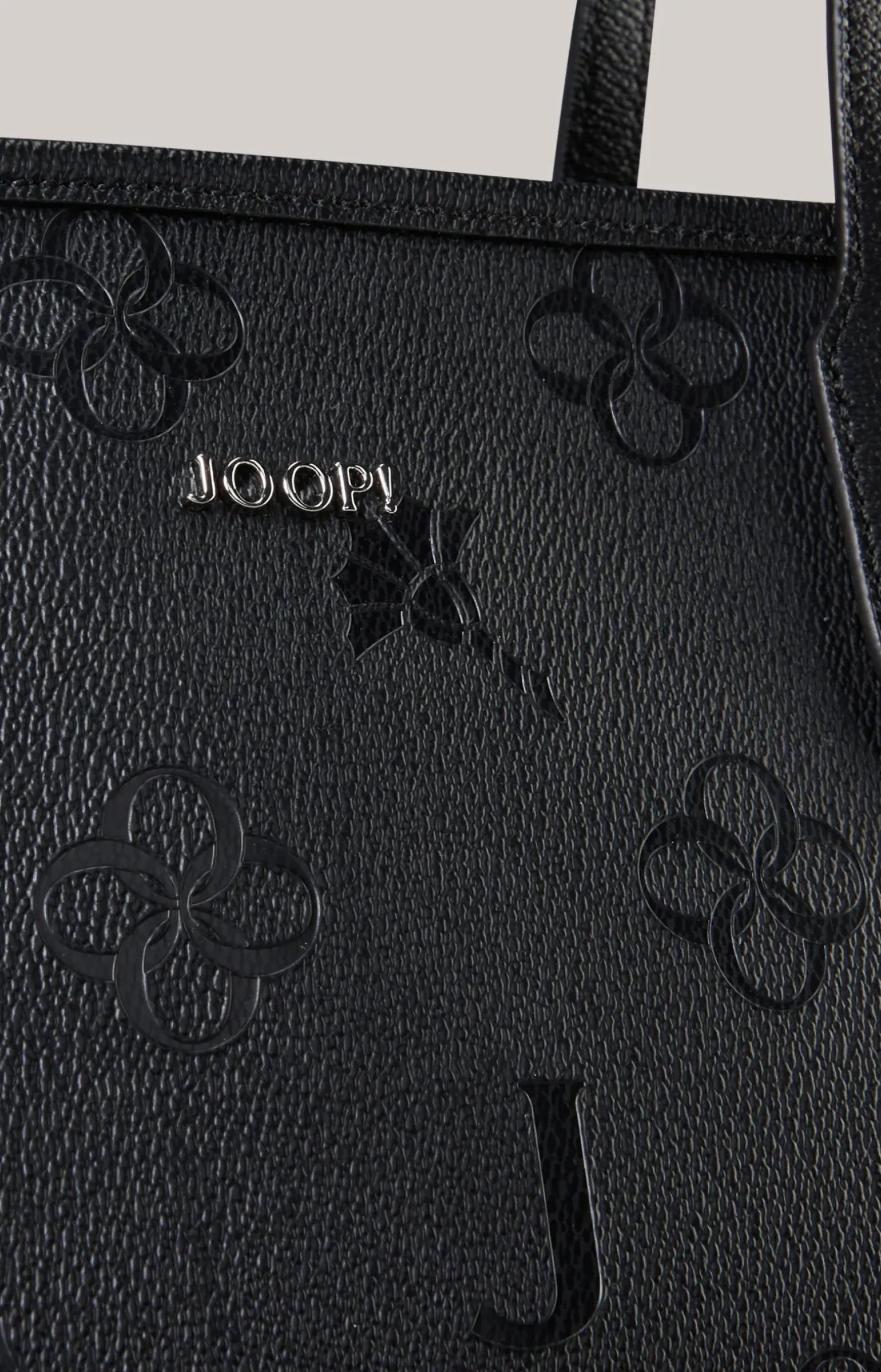 Shopper Decoro Stampa Lara in Schwarz