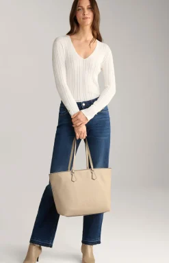 Shopper Lettera Lara in Greige