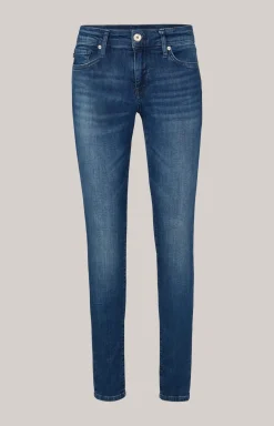 Skinny-Jeans Sue in Dark Blue Washed