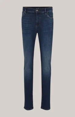 Slim-Jeans Sol in Dark Blue Washed