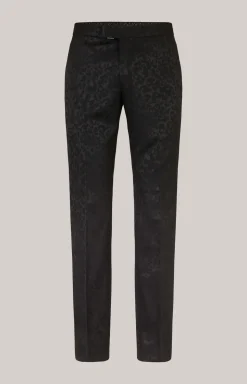 Smoking-Baukastenhose Bask in Schwarz strukturiert