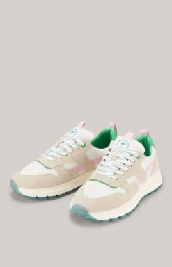 Sneaker Retron Hanna in Beige/Rosa/Grün