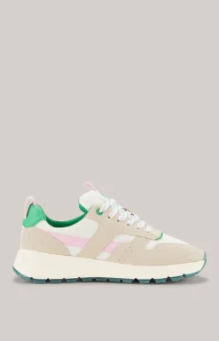 Sneaker Retron Hanna in Beige/Rosa/Grün