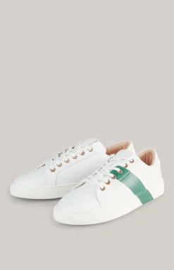 Sneaker Tinta Due Coralie in Weiß/Grün