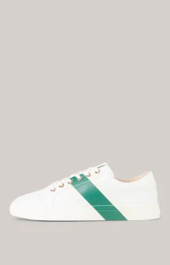 Sneaker Tinta Due Coralie in Weiß/Grün