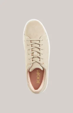 Sneaker Velluto Stampa New Daphne in Beige