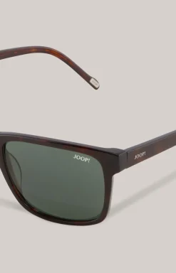 Sonnenbrille in Braun/Grün