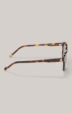 Sonnenbrille in Braun/Grün