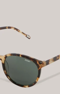 Sonnenbrille in Braun/Grün