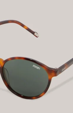 Sonnenbrille in Braun/Grün
