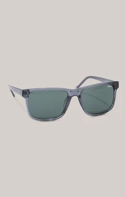 Sonnenbrille in Grau/Grün