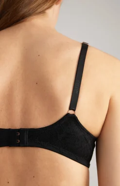 Spitzen-BH mit Bügel in Schwarz
