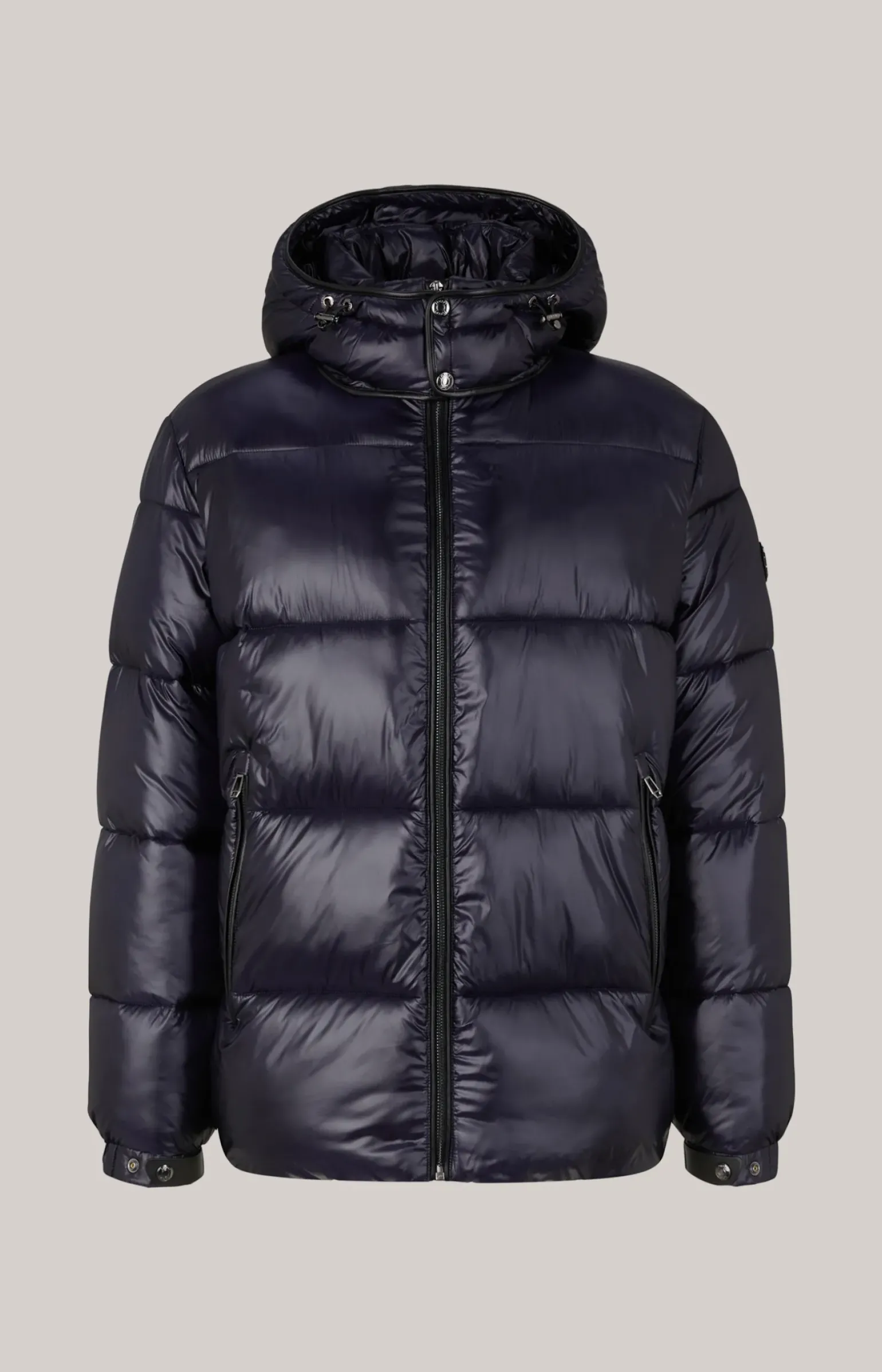 Steppjacke Ambro mit Kapuze in Dunkelblau