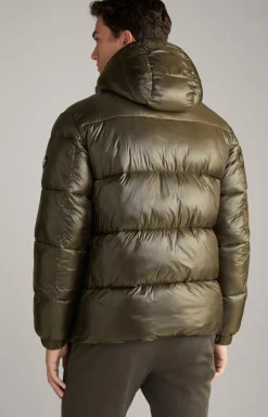 Steppjacke Ambro mit Kapuze in Khaki