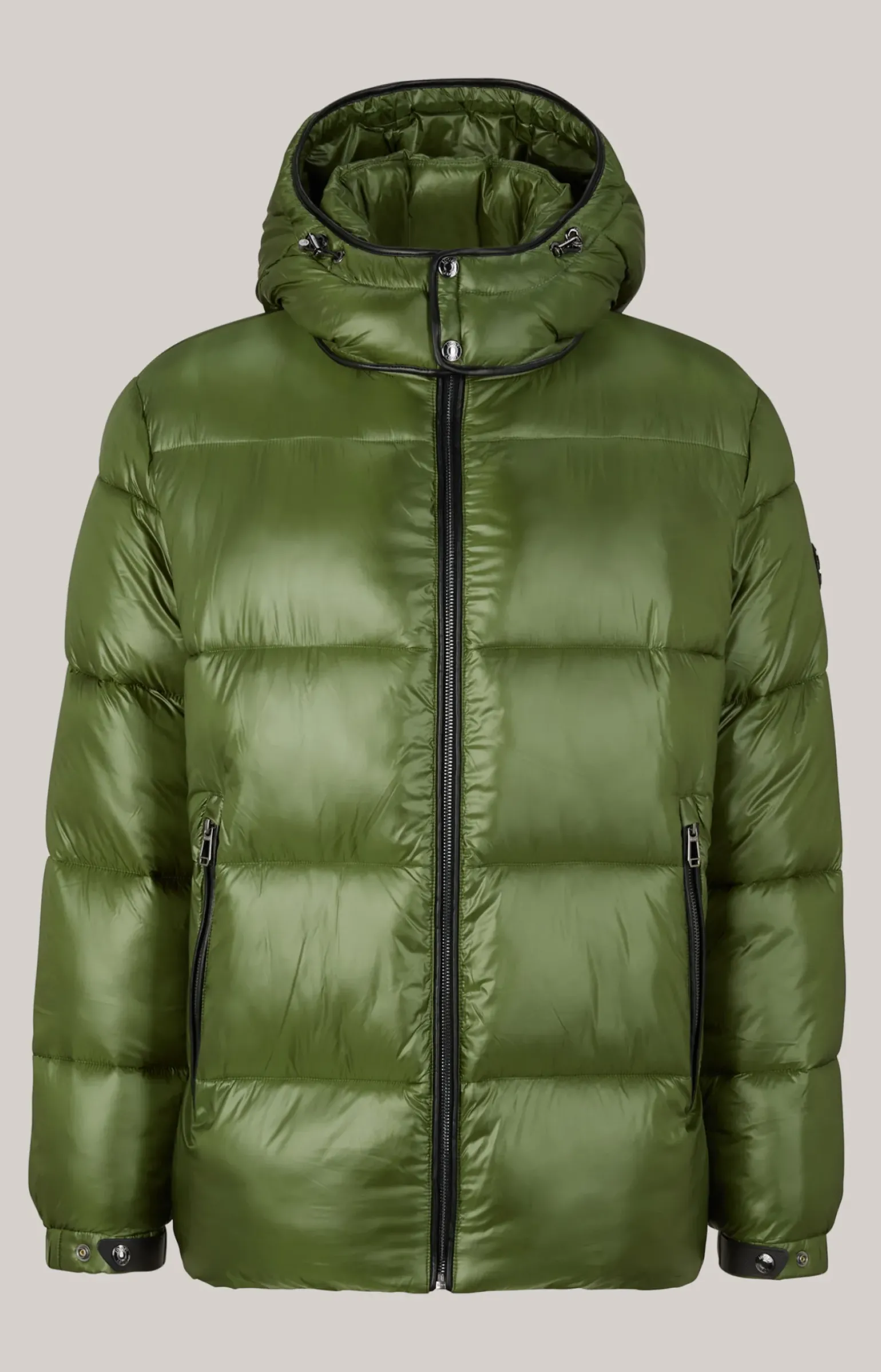 Steppjacke Ambro mit Kapuze in Hellgrün