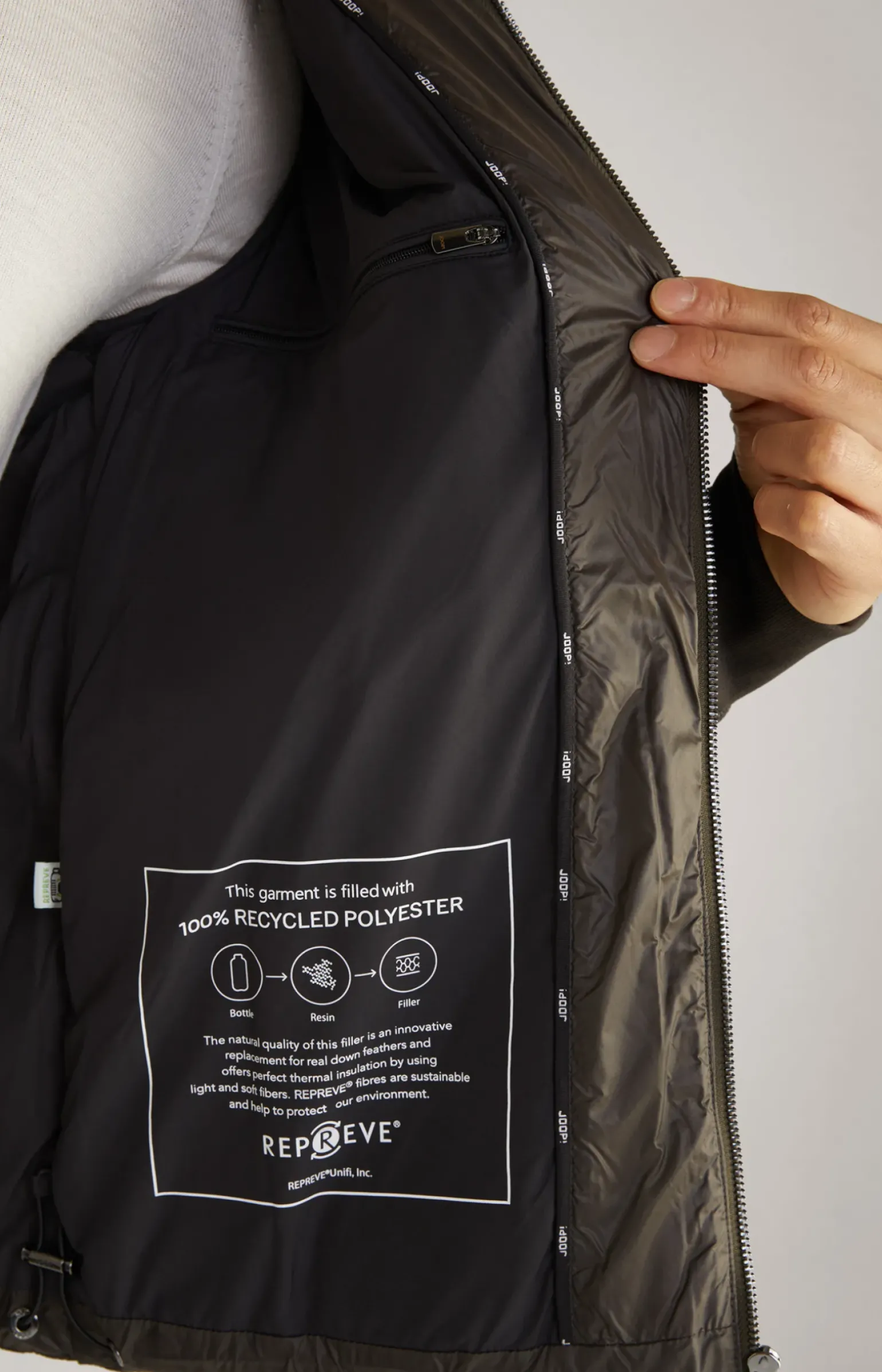 Steppjacke Ciscos in Khaki