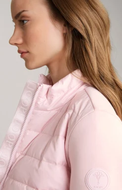 Steppjacke in Rosé