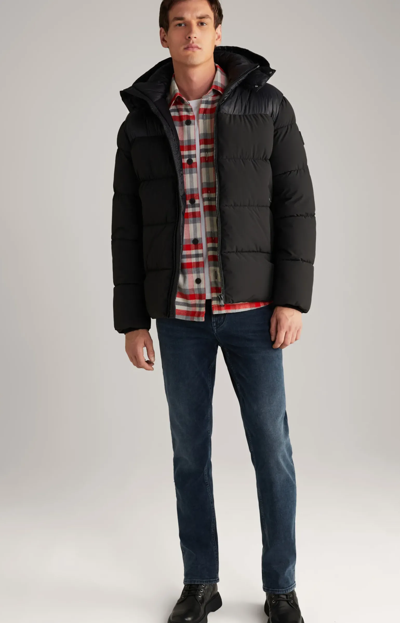 Steppjacke Joshas in Schwarz