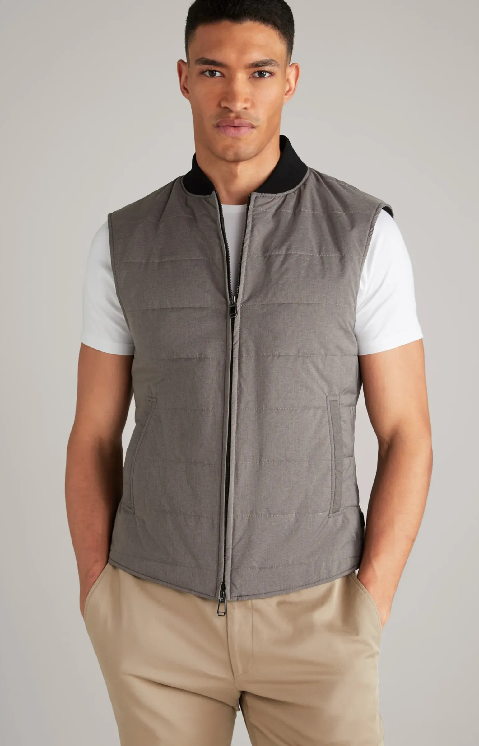 Steppweste Wilmot in Dunkelbeige