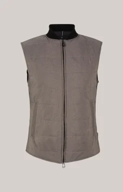 Steppweste Wilmot in Dunkelbeige