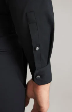 Stretch-Hemd Victor in Schwarz