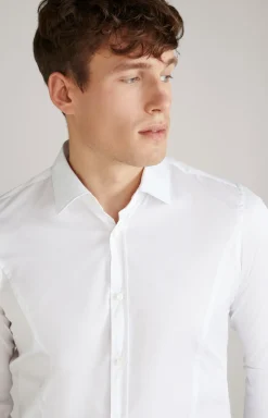 Stretch-Hemd Victor in Weiß