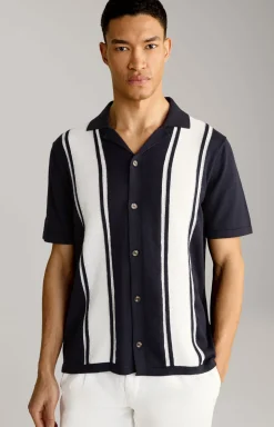 Strick-Hemd Klaas in Navy