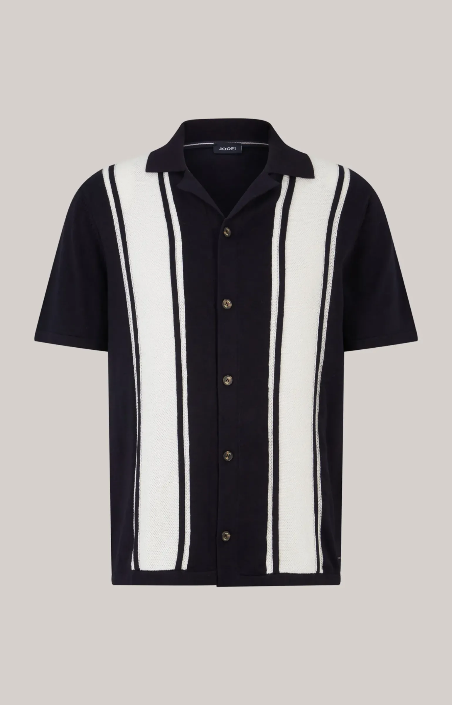 Strick-Hemd Klaas in Navy