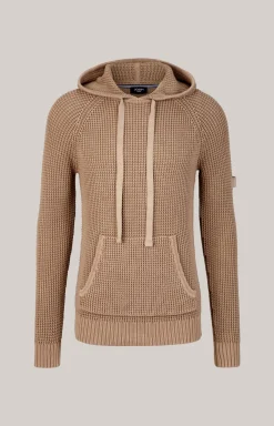 Strick-Hoodie Hoodor in Braun