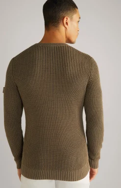 Strickpullover Hadriano in Oliv