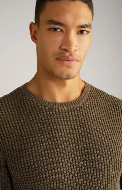 Strickpullover Hadriano in Oliv