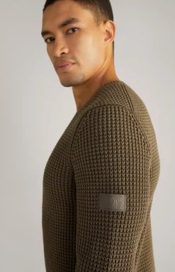 Strickpullover Hadriano in Oliv