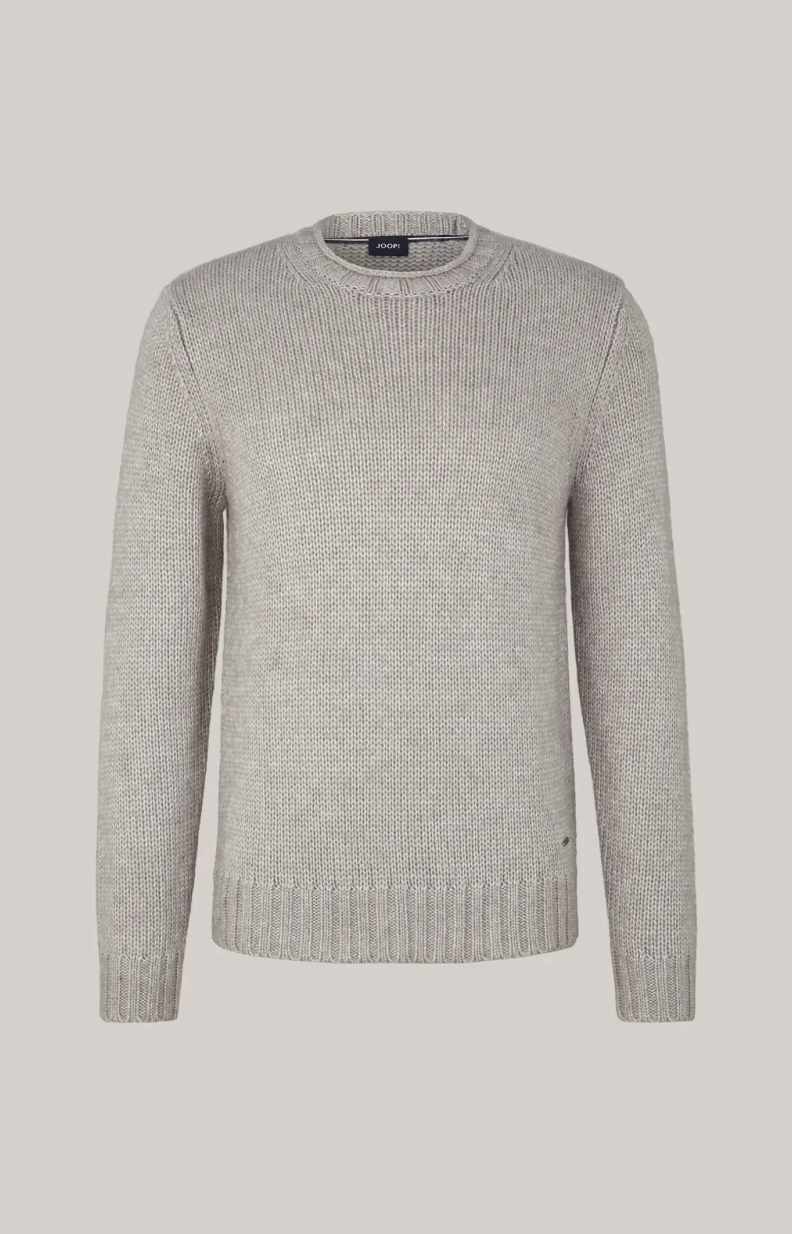 Strickpullover Haron in Hellgrau meliert