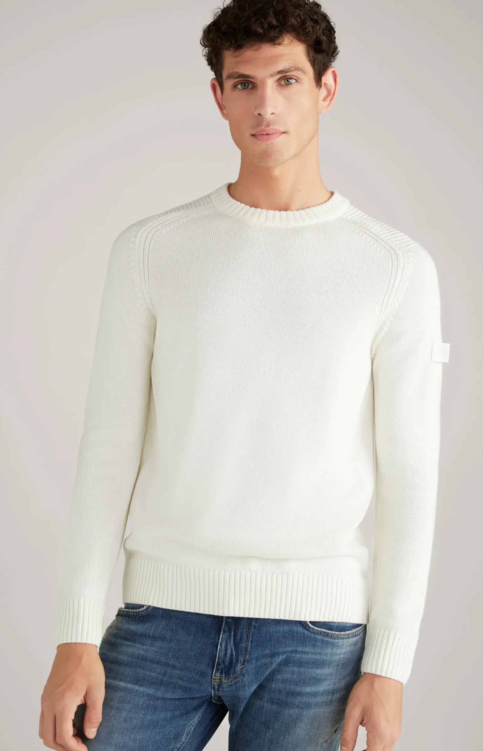 Strickpullover Timmo in Offwhite
