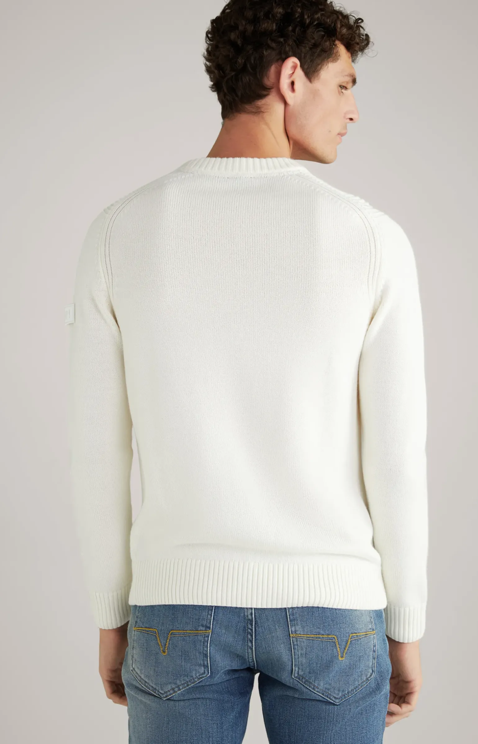 Strickpullover Timmo in Offwhite