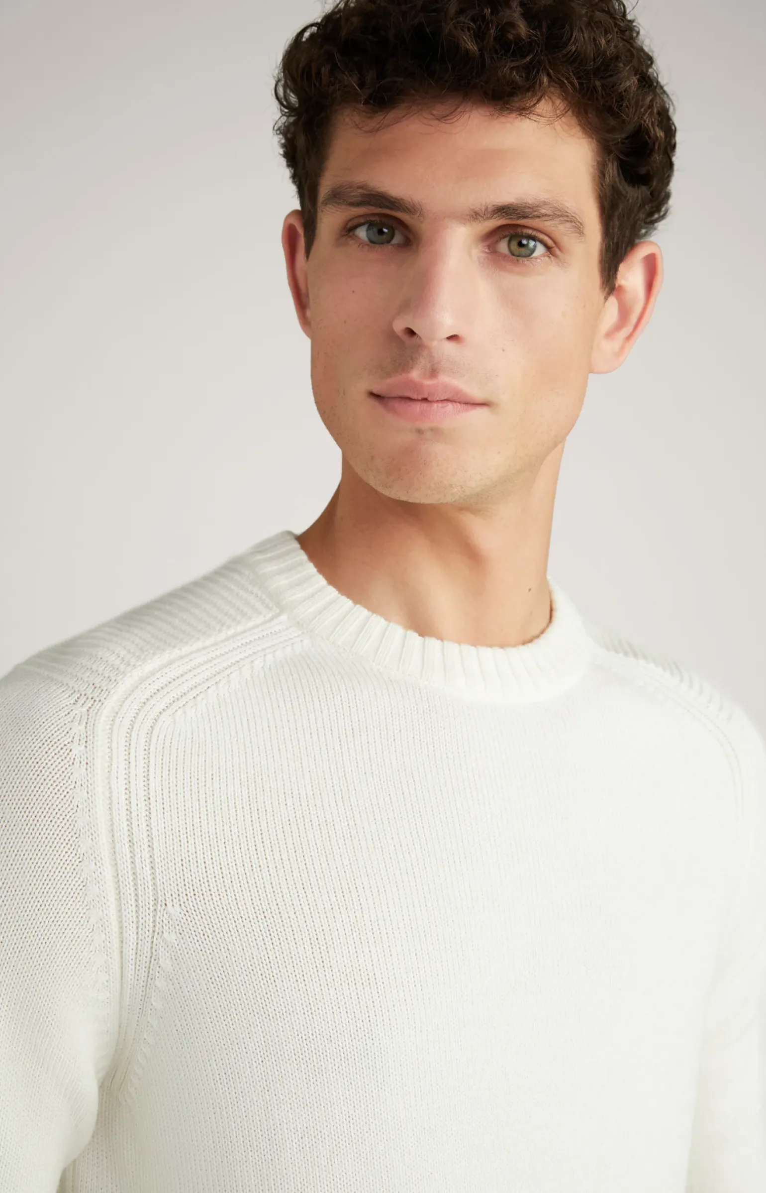 Strickpullover Timmo in Offwhite