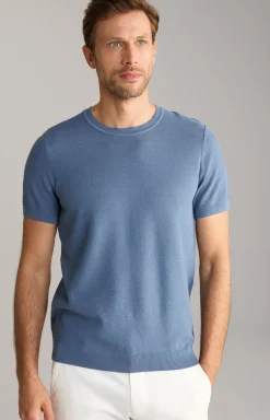 Strick-Shirt Valdrio in Blau