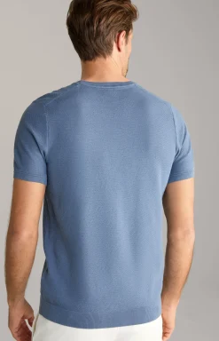 Strick-Shirt Valdrio in Blau