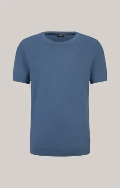 Strick-Shirt Valdrio in Blau