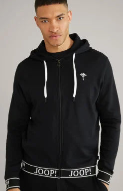 Sweatjacke in Schwarz