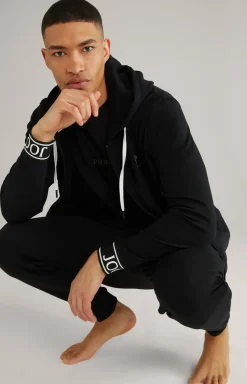 Sweatjacke in Schwarz