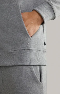 Sweatjacke Salvatore in Grau meliert