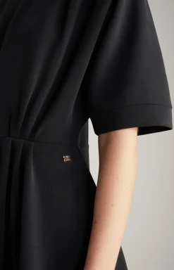 Sweat-Kleid in Schwarz