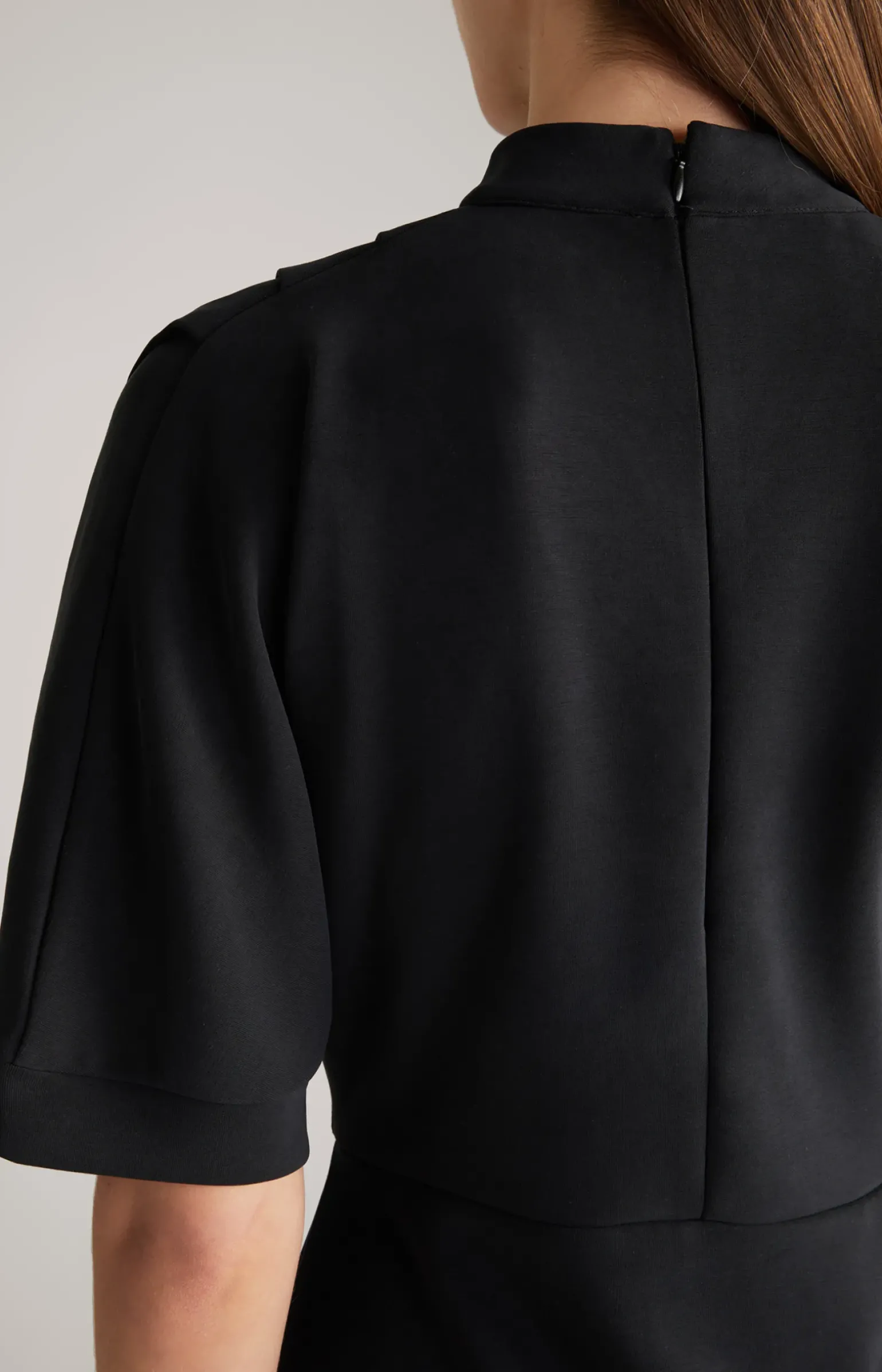 Sweat-Kleid in Schwarz