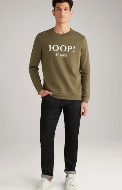 Sweatshirt Alfred in Olivgrün