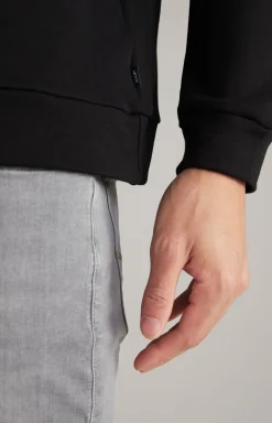 Sweatshirt Alfred in Schwarz