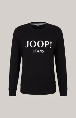 Sweatshirt Alfred in Schwarz/ Weiss