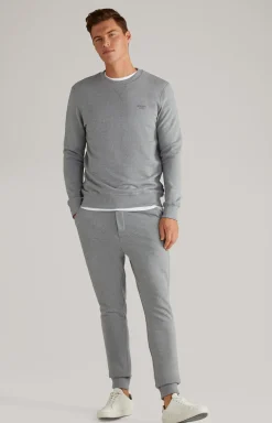 Sweatshirt Salazar in Grau meliert