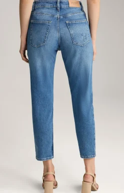 Tapered Jeans in Blue Washed