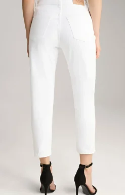 Tapered Jeans in Weiß